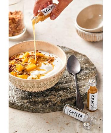 GIMBER Ginger Concentrate - Alcohol-free Drink with Ginger Lemon and Herbs - 700 ml Bottle + 20 ml Shot Original - Buy Online on GoSupps.com