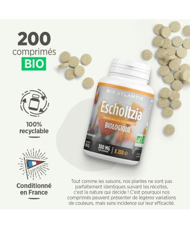 Escholtzia Organic - 300 mg - 200 tablets - Buy Online on GoSupps.com