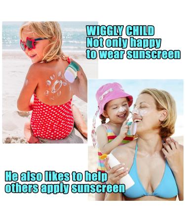Sun Protection Applicator for Children | Sunscreen Buddy Brush (2PC) - Travel-Friendly Sunblock Lotion Applicator - Buy Online on GoSupps.com