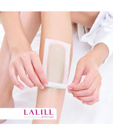 Lalill Fleece Strips - 100 Hair Removal Wax Strips for Face & Body | Bulk Epilation Waxing - Ideal for Warm Wax & Sugar Paste - Buy Online on GoSupps.com