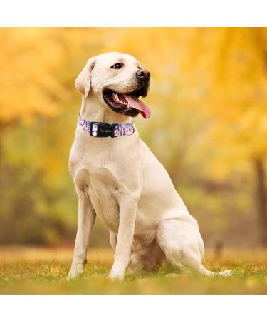 Unique Style Blue Leaves Dog Collar | Halison Care Barrows & Linen | Perfect for Small Medium & Large Dogs | Durable Dog Training & Gift Collection - Buy Online on GoSupps.com