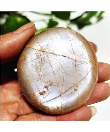 Crystal Orange Moonstone Palm Stone Crystal Spiritual Room Decor Feng Shui Crystals and Stones Quartz crystal(70-80g) - Buy Online on GoSupps.com
