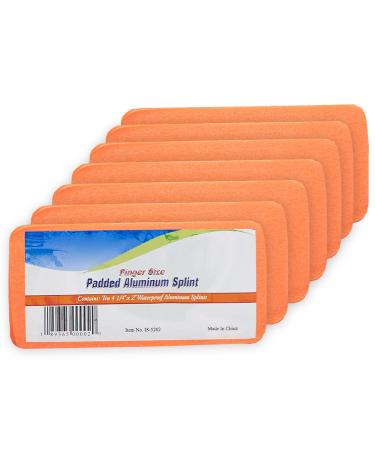 Novamedic 2 Finger Splint 20 Pack - Aluminum, Padded, Waterproof Brace for Finger Knuckle Immobilization, Sprains, Arthritis - Adults & Children - Pain Relief - Buy Online on GoSupps.com