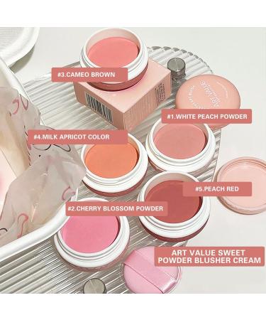 Powder Blush Matte Powder Blusher Cream Natural And Versatile Powder Blusher Pseudo sweetheart Natural Silky Finish - Luminous Pressed Mineral Powder Blush (1# 20g) - Buy Online on GoSupps.com
