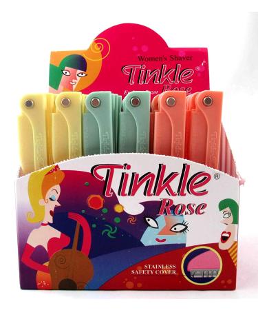 Tinkle Women's Rose Shaver Razors - 36 PCS Stainless Steel Blades - Buy Online on GoSupps.com