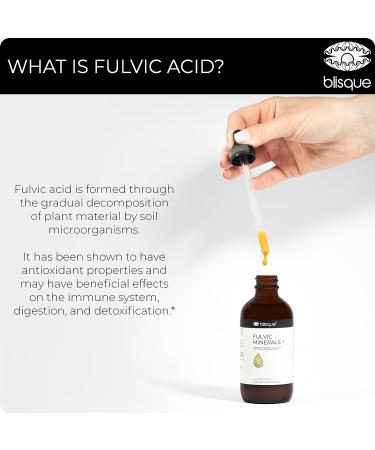 Blisque Natural Trace Mineral Drops with Fulvic & Humic Acid - Detox, Immune Support, Brain Booster - 4oz - Buy Online on GoSupps.com