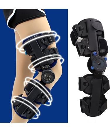 Adjustable Hinged Knee Brace | Premium Knee Support Orthosis for Men & Women - Sponge Lining & Articulated Fixation - Buy Online on GoSupps.com