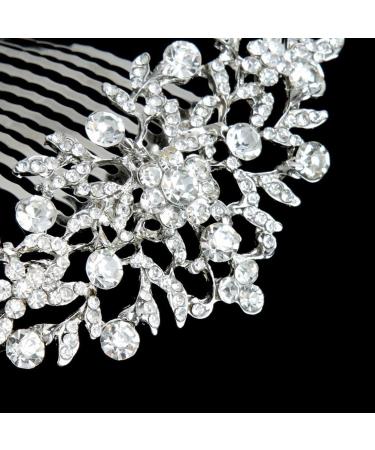 Bridal Wedding Crystal Rhinestone Hair Comb Headpiece | Elegant Bridal Accessories for International Shipping - Buy Online on GoSupps.com