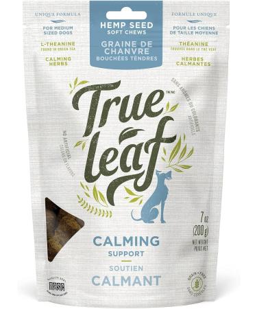 Trueleaf Petcare - Calming Support for Dogs (200g) - Natural Anxiety Relief Supplement Omega-3 Hemp Seed Oil L-Theanine Chamomile & Lemon Balm - Support Calm Behavior & Reduce Stress - 12 Pack