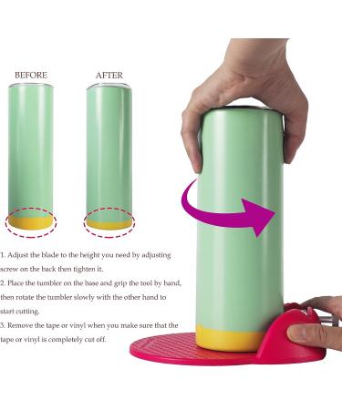WHITEMOON Cup Edging Tool  Tumbler Fabric Cutter for DIY Craft  Tumbler Edge Trimmer Cutting Tool (Hotpink) - Buy Online on GoSupps.com