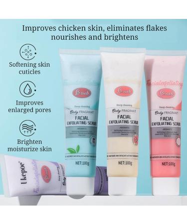 Exfoliating Face Wash Rose Body Exfoliator Smoothing Face Scrub Exfoliator for Large Pore & Acne Hydrating Exfoliating Face Scrub Body Acne & Rough Skin Bath Scrub Body Back & Arm & Knee-Women & Men - Buy Online on GoSupps.com