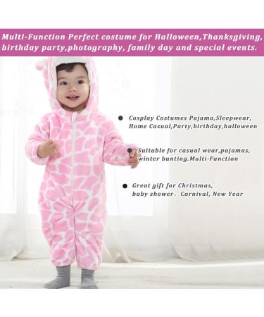 Doladola Baby Romper - Dalmatian Animal Onesie for Newborns (0-3 Months) - Pink Cow Print Jumpsuit - Buy Online on GoSupps.com