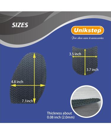 UNIKSTEP 8-Piece Shoe Sole & Heel Repair Kit - Non-Skid Replacement Pads for Ultimate Shoe Protection - Buy Online on GoSupps.com