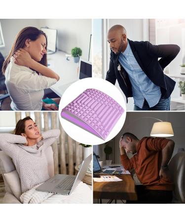 Yushengtai 2-in-1 Neck & Lumbar Spine Stretch Back Pain Relief Stretcher (Purple) | International Shipping - Buy Online on GoSupps.com