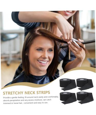 Frcolor 4 Rollen Hairdressing Salon Paper - Neck Strips for Hair Styling & Coloring Tools 10.5x7cm Black - International Shipping Available - Buy Online on GoSupps.com