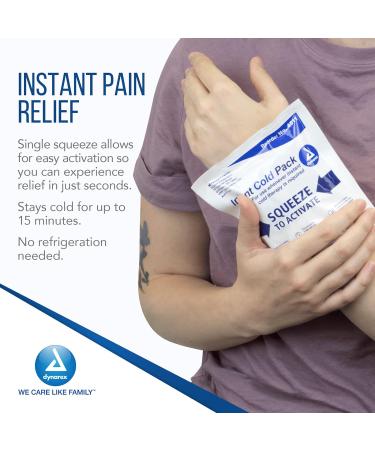 Dynarex Disposable Ice Packs for Injuries - 24-Pack 4x5-Inch Cold Packs for Swelling, Sprains, and Muscle Pain - Buy Online on GoSupps.com
