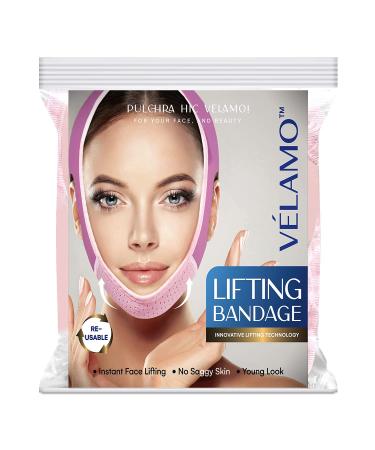 VELAMO Reusable V Line Mask - Double Chin Reducer & Face Lifting Belt - Buy Online on GoSupps.com