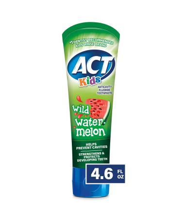Act Kids Anticavity Fluoride Toothpaste Wild Watermelon 4.6 oz (130 g)