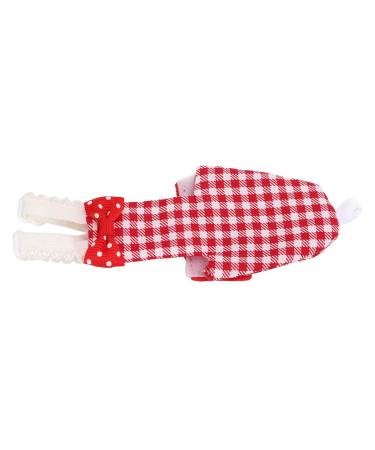 Entatial Parrots Pilot Suit Red Grid Waterproof bird diaper Soft tights for parent for ARA for budgies (S-number red grid)