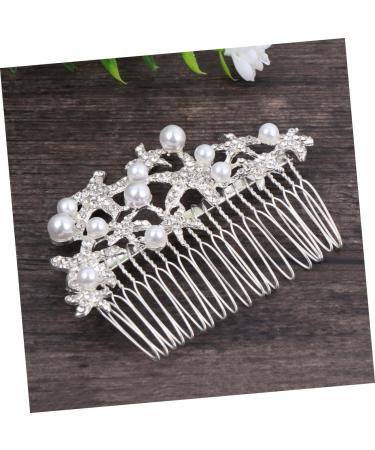 HAPINARY Bride Insert Comb Wedding Hair Comb Tiara Bridal Headdress Wedding Headpiece Pearl Hair Comb Accessories Bride Alloy - Buy Online on GoSupps.com