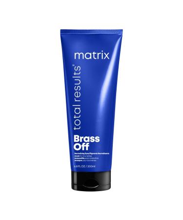 MATRIX Total Results Brass Off Color Depositing Custom Neutralization Hair Mask | Repairs & Protects Fragile Hair | For Color Treated Hair 6.8 Fl Oz (Pack of 1)