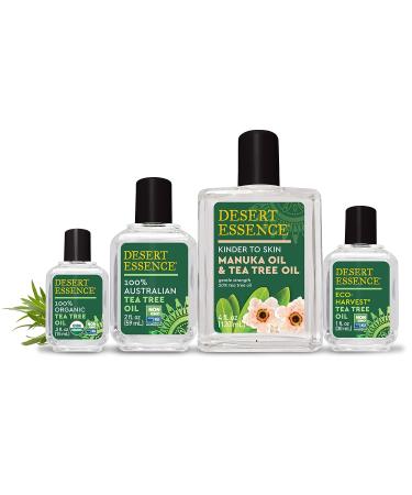 Desert Essence Manuka & Tea Tree Oil Blend - 4 fl oz | Gluten-Free, Vegan, Cruelty-Free | Soothing, Irritation-Reducing Formula for Sensitive and Blemish-Prone Skin - Buy Online on GoSupps.com