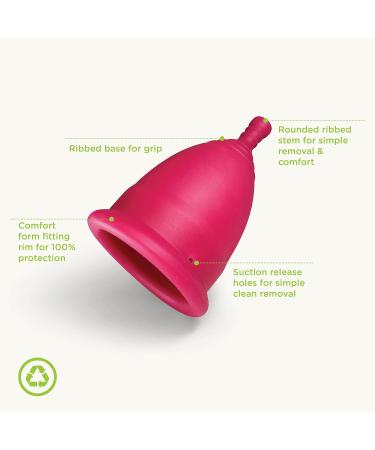 Oi Girl Small Menstrual Cup | Flexible & Easy Insertion | 12-Hour Wear | BPA-Free | Reusable & Leak-Free - Buy Online on GoSupps.com