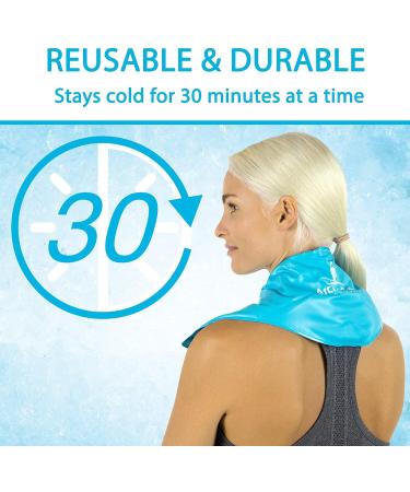 Arctic Flex Neck Ice Pack - Cold Compress Shoulder Therapy Wrap - Reusable Gel Pad for Swelling, Injuries, Headache - Hot/Cold Therapy for Men and Women - Buy Online on GoSupps.com
