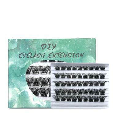 UAMOU DM11 Lash Clusters Mix 3D Cluster Lashes 45small Cluster Mixed Eyelashes 10-14mm DIY Lash Extension Eyelash Clusters Lashes Super Thin Band Volume Wispy Reusable Comfortable&Soft Cheerfully