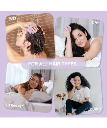 Buy Aimike Scalp Massage Brush - Soft Silicone Shampoo Brush for Hair Growth Dandruff Relief & Scalp Care | Green & Lilac Options - Buy Online on GoSupps.com