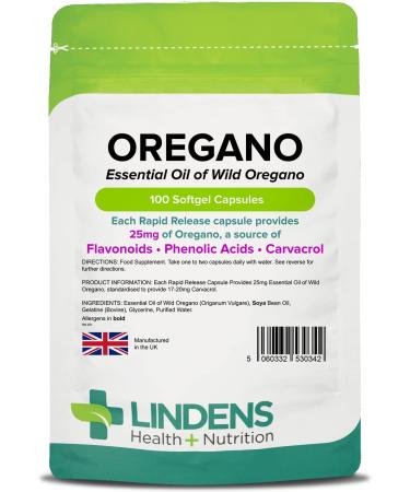 Oil of Oregano 25mg 3-Pack 300 Capsules Phenolic Acid & Flavonoids Rapid Release