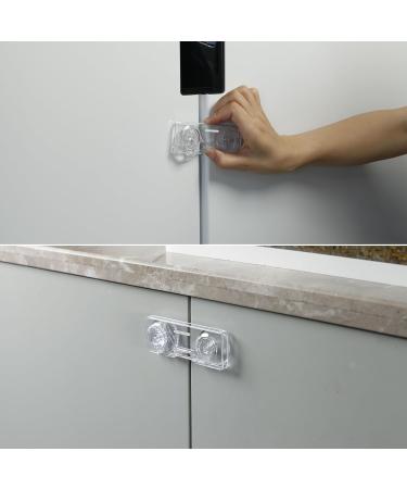 Universal Child Locking System - 6 Transparent Safety Locks for Cabinets & Drawers | Baby Proofing Adhesive Closure - Buy Online on GoSupps.com