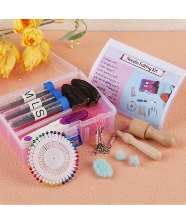 JNENERY Needle Felting Kit: 8 Needles, Tool Holder, Foam, Glue Stick, Fingercots, Scissors & Supplies for DIY Wool Felting - Buy Online on GoSupps.com