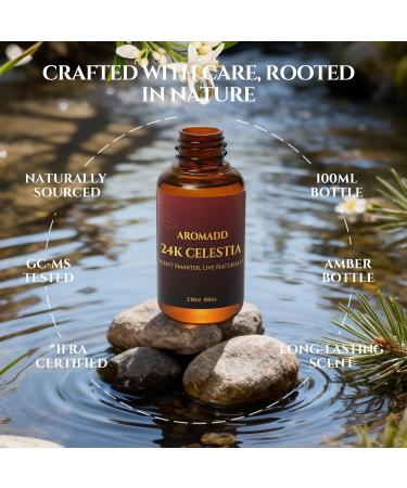 AROMADD 24K Celestia Diffuser Oil Inspired by Luxury Hotel Scent 3.38 Fl Oz (100ml) Aroma Diffuser & Hotel Fragrance Diffuser Oil Essential Oil Diffuser for Aromatherapy Long-Lasting 24K Celestia 3.38 Fl Oz (Pack of 1) - Buy Online on GoSupps.com