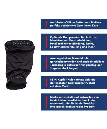 Knee Support Bandage for Arthritis & Injuries - Men's & Women's Knee Brace (Black XL) | Relief for Tendonitis & Osteoarthritis - Buy Online on GoSupps.com