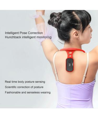 Garosa Posture Corrector Trainer - Smart Vibration Back Brace for Women Men & Kids | Portable Posture Support (Red) - International Shipping - Buy Online on GoSupps.com