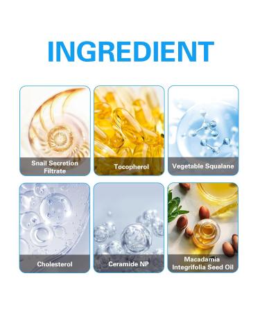 Snail Mucin 92% Moisturizer | Daily Hydrating Face Gel for Dry & Sensitive Skin | 50g - Buy Online on GoSupps.com