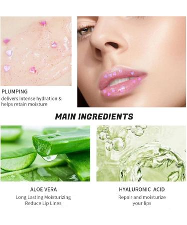 Gruwkue Lip Plumping Gloss | Natural Lip Plumper To Plump Your Lips Lip Care Enhancer Lip Moisturizer For Smoother More Supple Lips Enhance & Nourishing Firm Lips Purple - Buy Online on GoSupps.com