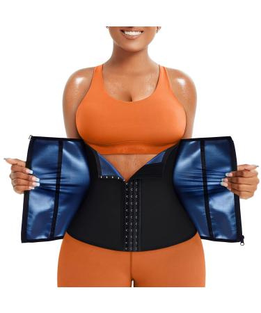 Junlan belly path belt waist trainer ladies sweat belt to lose weight corset ladies abdominal path fitness belt waist former sweat off belt waist s black