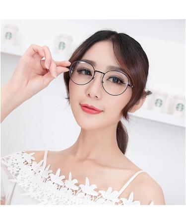 NWB JTS Anti Blue Light Glasses for Men & Women - Round Frame Myopia Glasses (Model 8627) - Stylish & Effective Bright Black Design - Buy Online on GoSupps.com