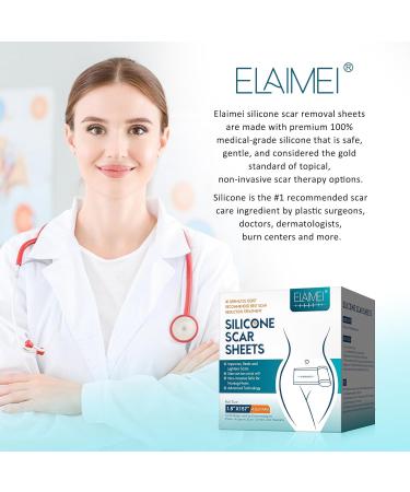 Silicone Scar Roller Tape - Reusable 4m x 4.6cm for Scar Removal & Keloid Treatment - Ideal for Caesarean Scars & Facial Scarring - Buy Online on GoSupps.com