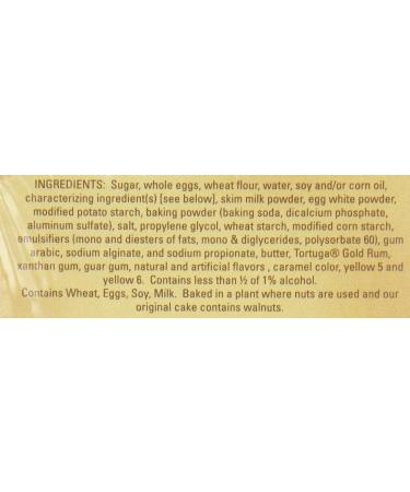 TORTUGA Caribbean Original Rum Cake with Walnuts - 16 oz - Premium Gourmet Gift for Parties & Holidays - Buy Online on GoSupps.com