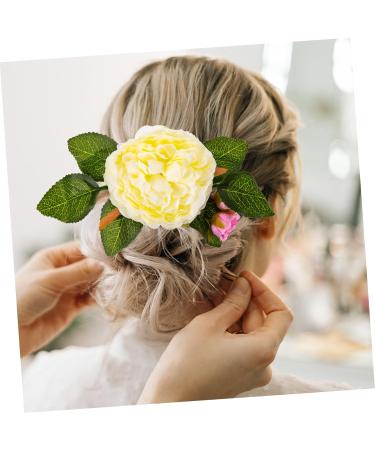 Angoily Flower Hair Accessories Slideshow Bridesmaid The Flowers Plastic Flower Headpiece - Buy Online on GoSupps.com