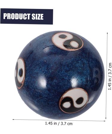 Tovinanna Hand Massage Balls Set - Red & Blue Chinese Baoding Balls for Wellness Gymnastics Training & Healthcare - Ideal Gift for Relaxation - Buy Online on GoSupps.com