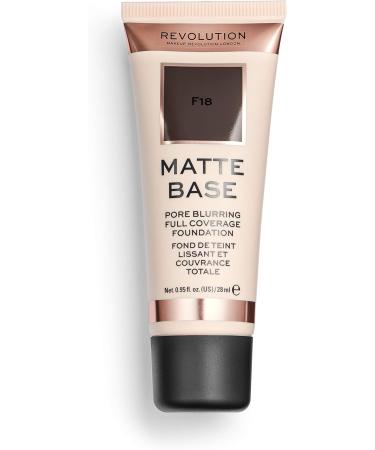  Revolution Beauty London Makeup Revolution Matte Foundation 28ml F18 - Buy Online on GoSupps.com