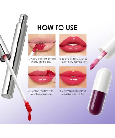 Gloss L vres Teint - 10 Rouges L vres Teint s | Rouge Longue Tenue Anti-T ches Set de Maquillage pour les Femmes et les Filles Parfait pour Usage Quotidien Voyage Rendez-vous et - Buy Online on GoSupps.com