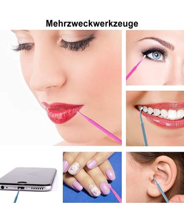 Takuza 400 PCS Disposable Eyelash Brushes for Extensions & Lifting | Pink & Blue Makeup Cleaning Sticks - Buy Online on GoSupps.com