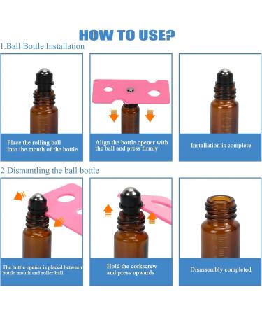 ZEACct 8-Pack 10ml Glass Roll-On Bottles with Stainless Steel Roller Balls | Refillable Etheric Oil Containers for Easy Travel | Durable Mini Bottles for Essential Oils & Fragrances - Buy Online on GoSupps.com