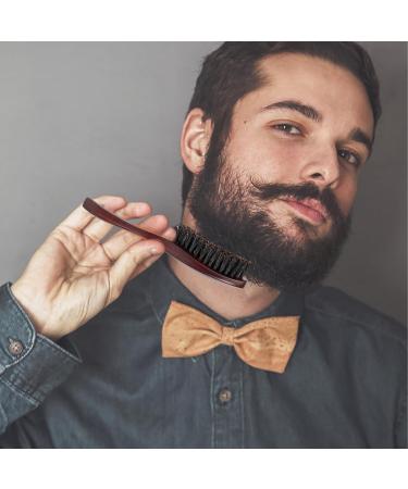 Aznever Natural Wild Boar Beard Brush for Men | Multi-Purpose Hair & Beard Care - Smooth Back Brush for Oils & Balms - Buy Online on GoSupps.com