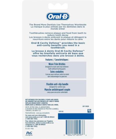 Oral-B Cavity Defense Toothbrush Medium 6 Count ORAL-B CAVITY DEFENSE TOOTHBRUSH MEDIUM 6 CT - Buy Online on GoSupps.com